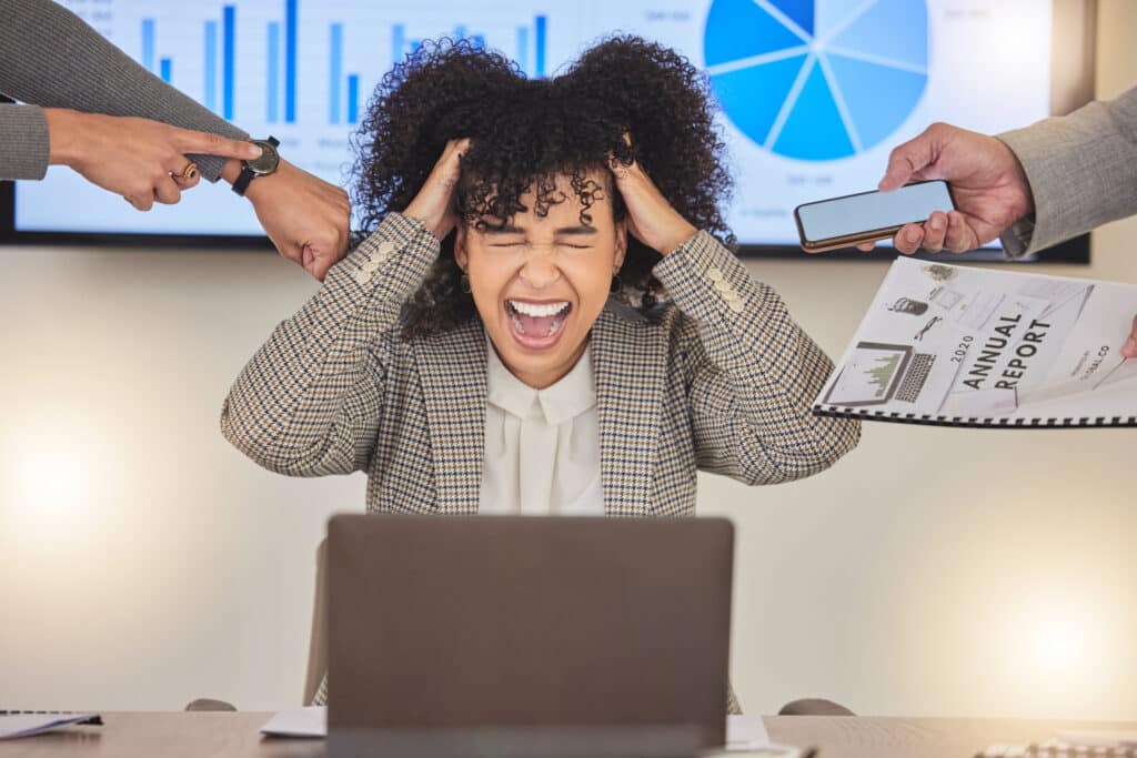 stress-screaming-and-overworked-with-black-woman-2023-11-27-05-30-06-utc