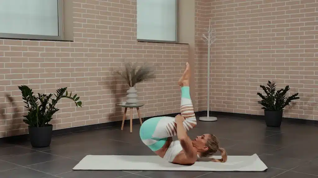 rolling ball pilates pose