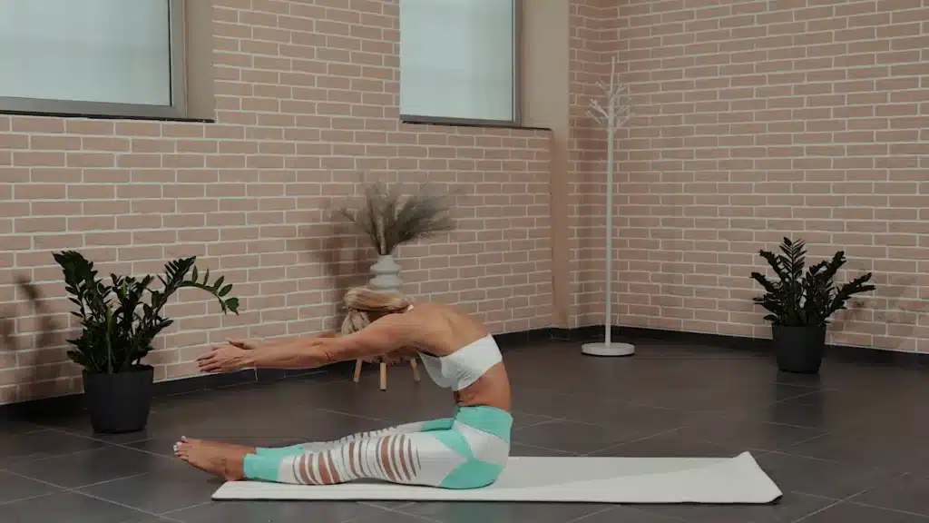 roll up pilates pose