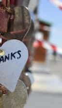 Silver-colored Heart Lock Bridge