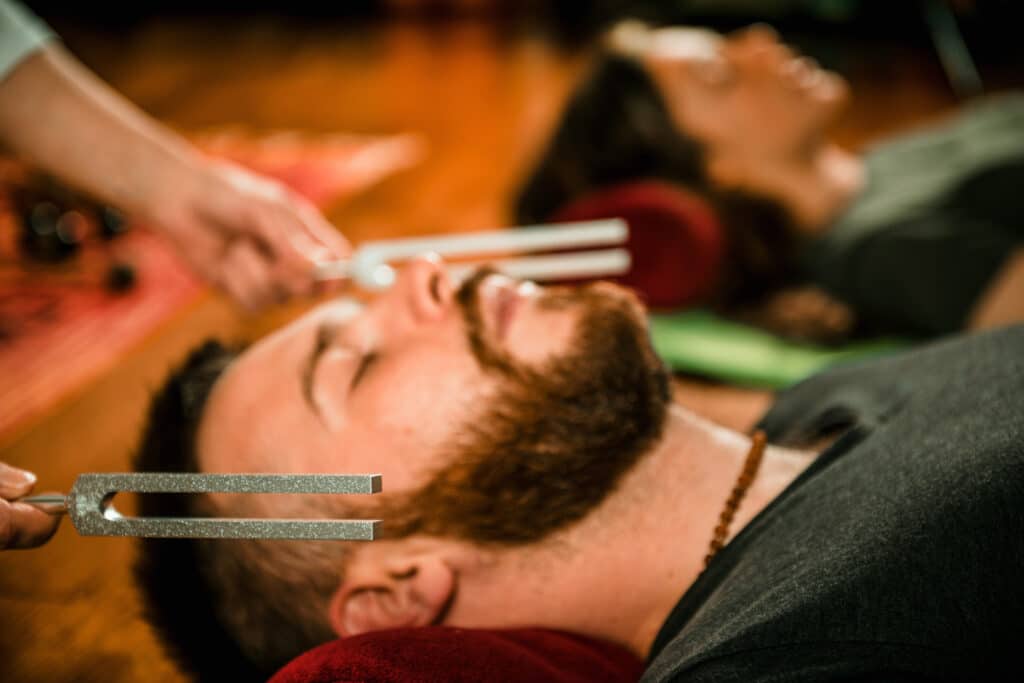 Tuning fork in sound therapy