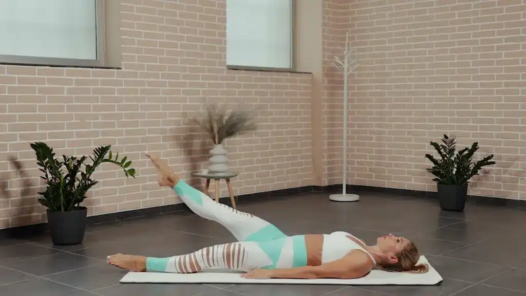 leg circles pilates pose