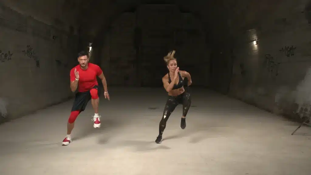 1, 2, 3 0-3 screenshot man and women doing intense workout