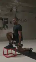 black man working out