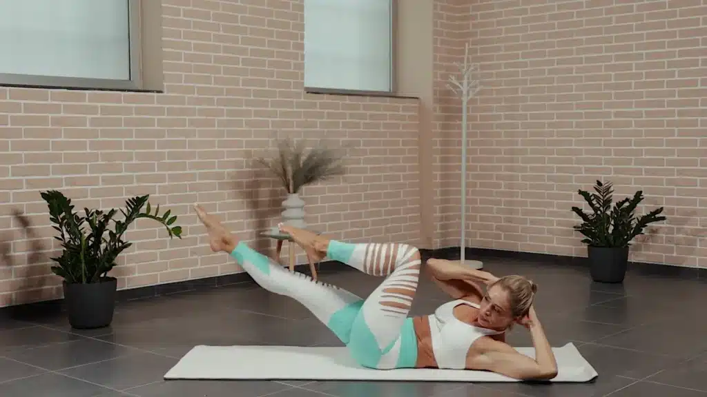 Criss Cross Pilates Pose