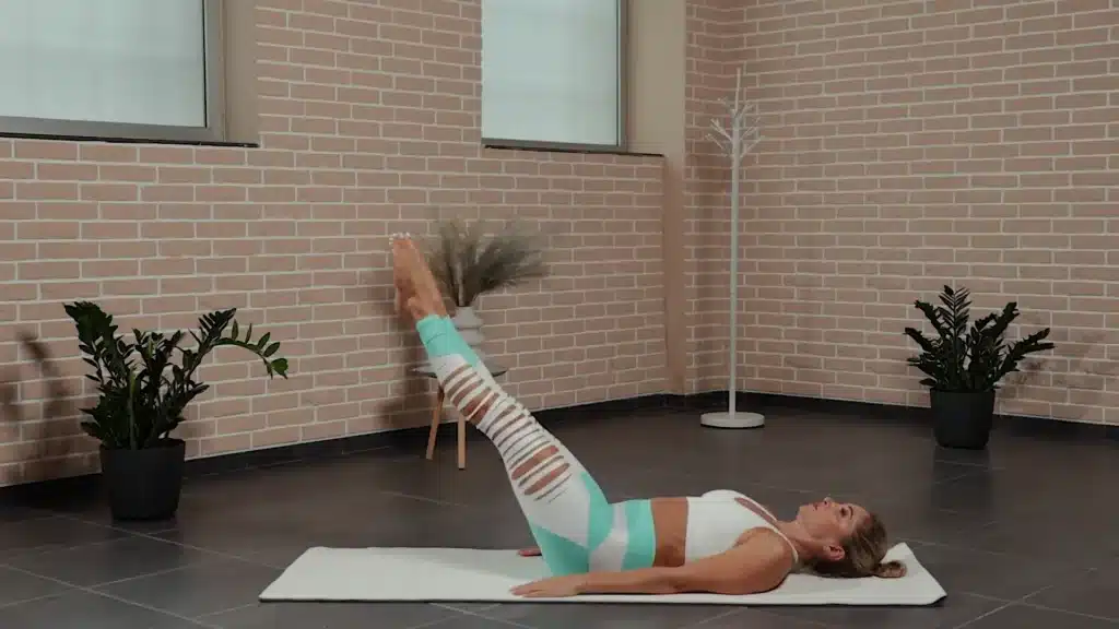 Corkscrew Pilates pose